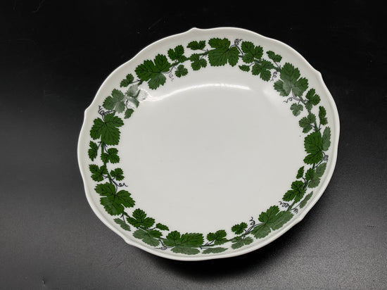 Porzellan Schale in grün-weiß