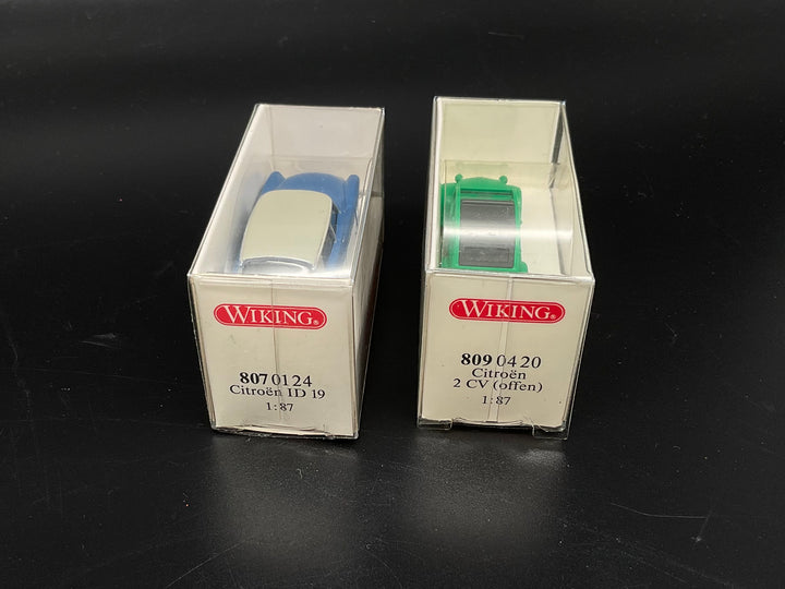 Zwei Wiking Citroën Modelle