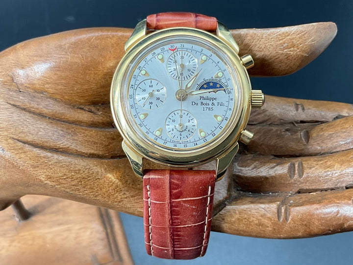 Goldfarbige Philippe Du Bois & Fils 1785 Uhr