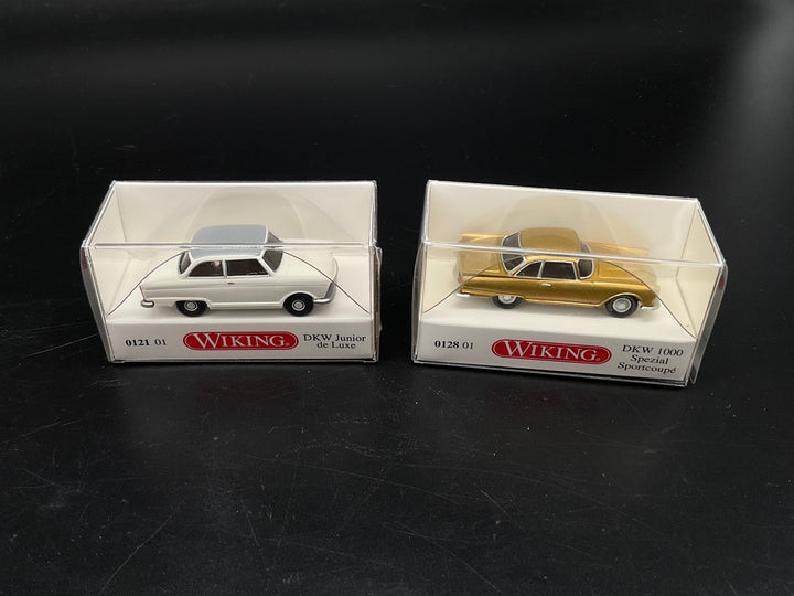Zwei Wiking DKW Modelle