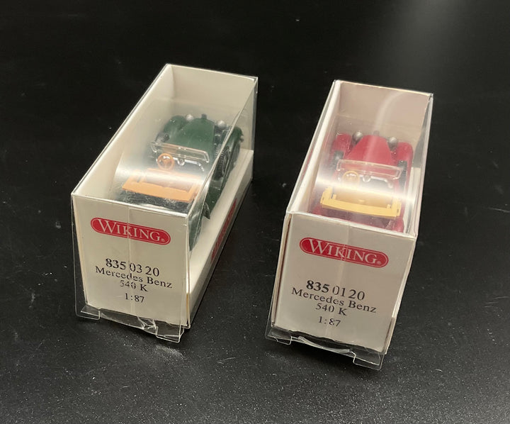Zwei Wiking Mercedes Benz 540 K