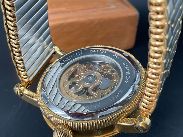 Gold-silberfarbige CARUCCI Uhr