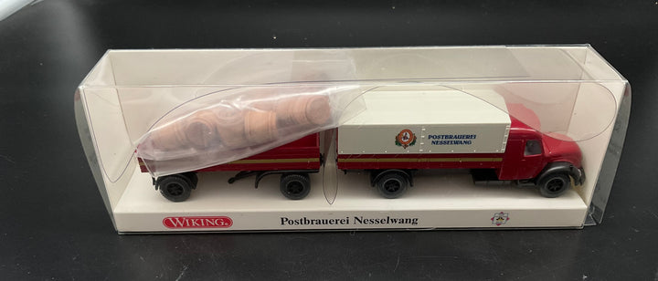 Wiking Pritschen-Lastzug Postbrauerei Nesselwang