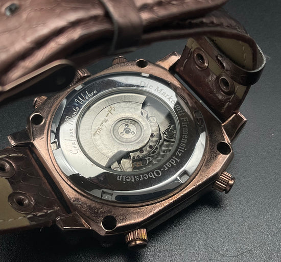 Braun-blaue Graf von Monte Wehro Uhr