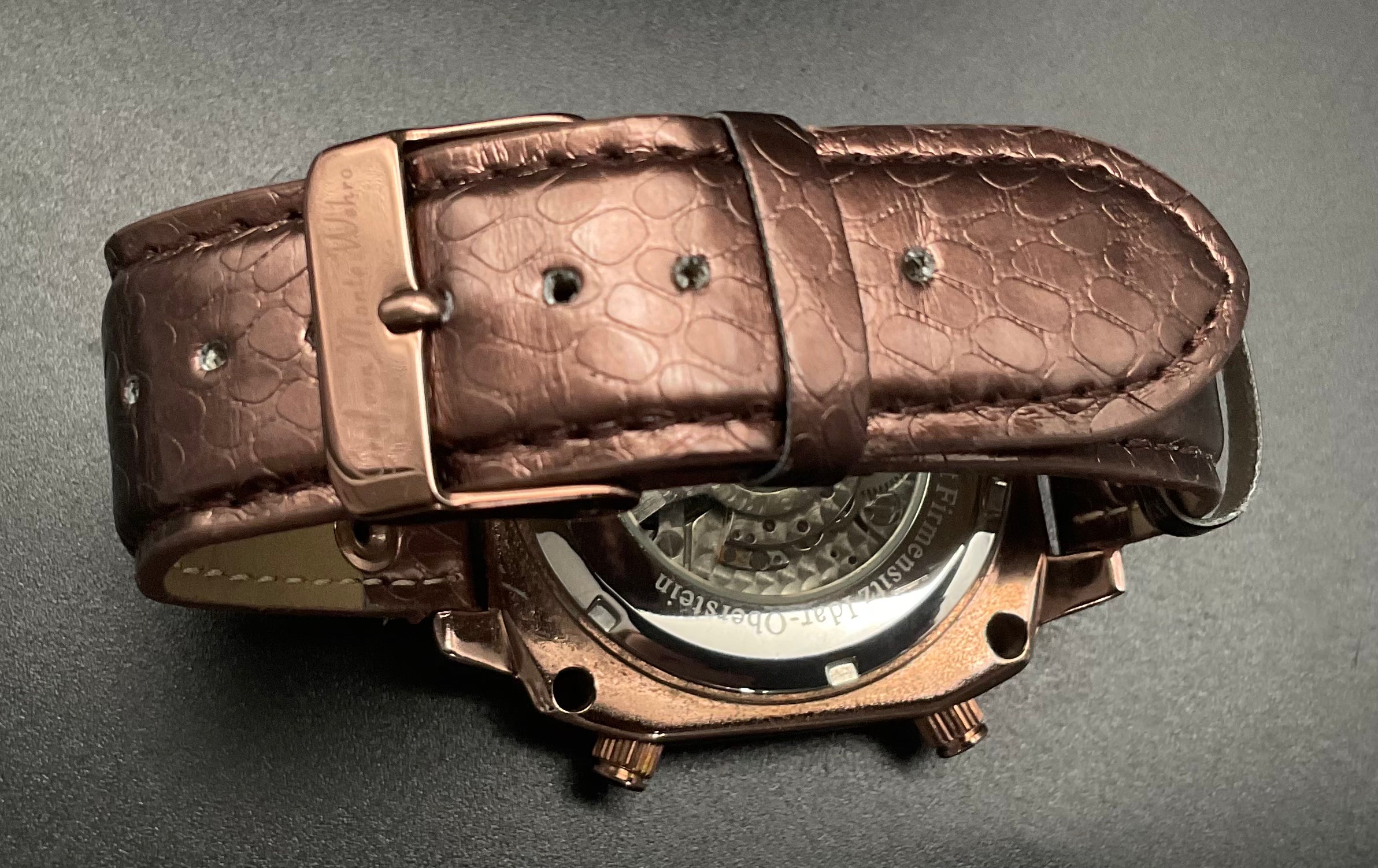 Braun-blaue Graf von Monte Wehro Uhr