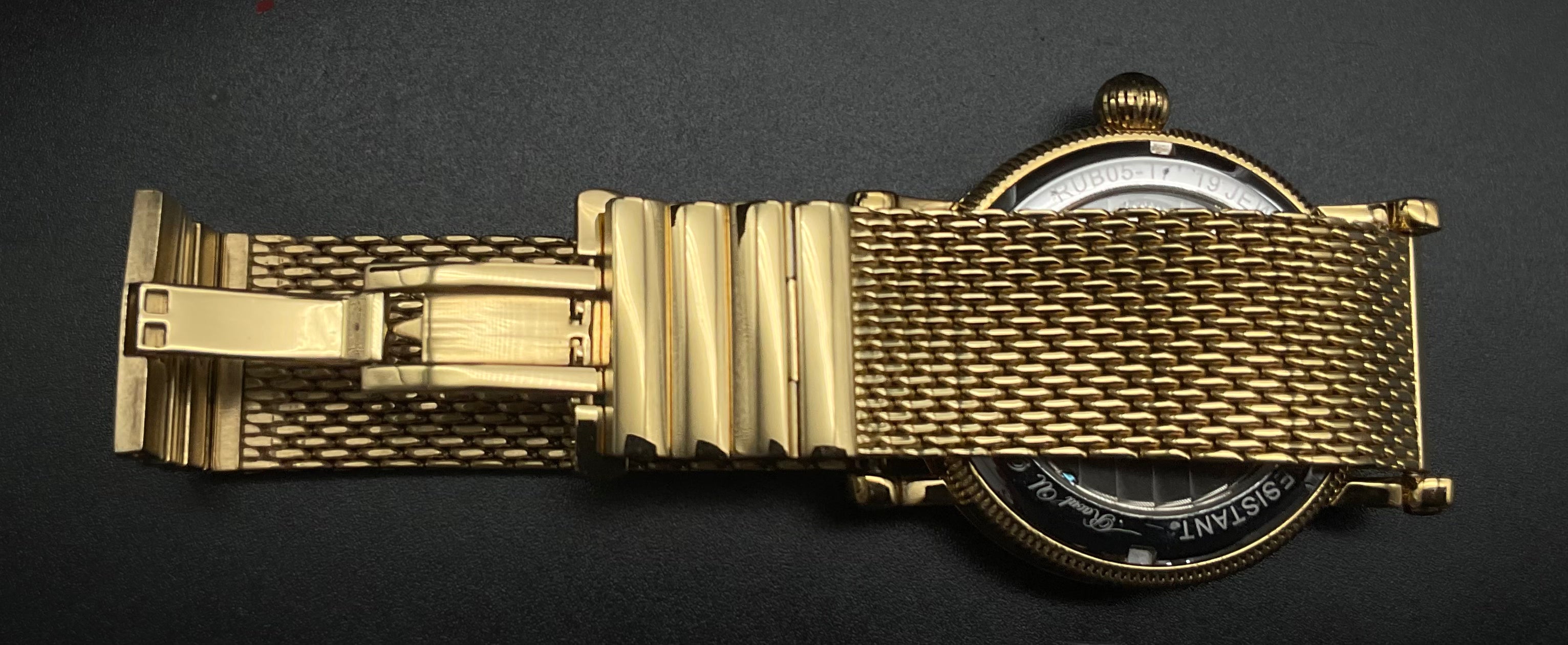 Goldene Raoul U. Braun Tourbillion Uhr