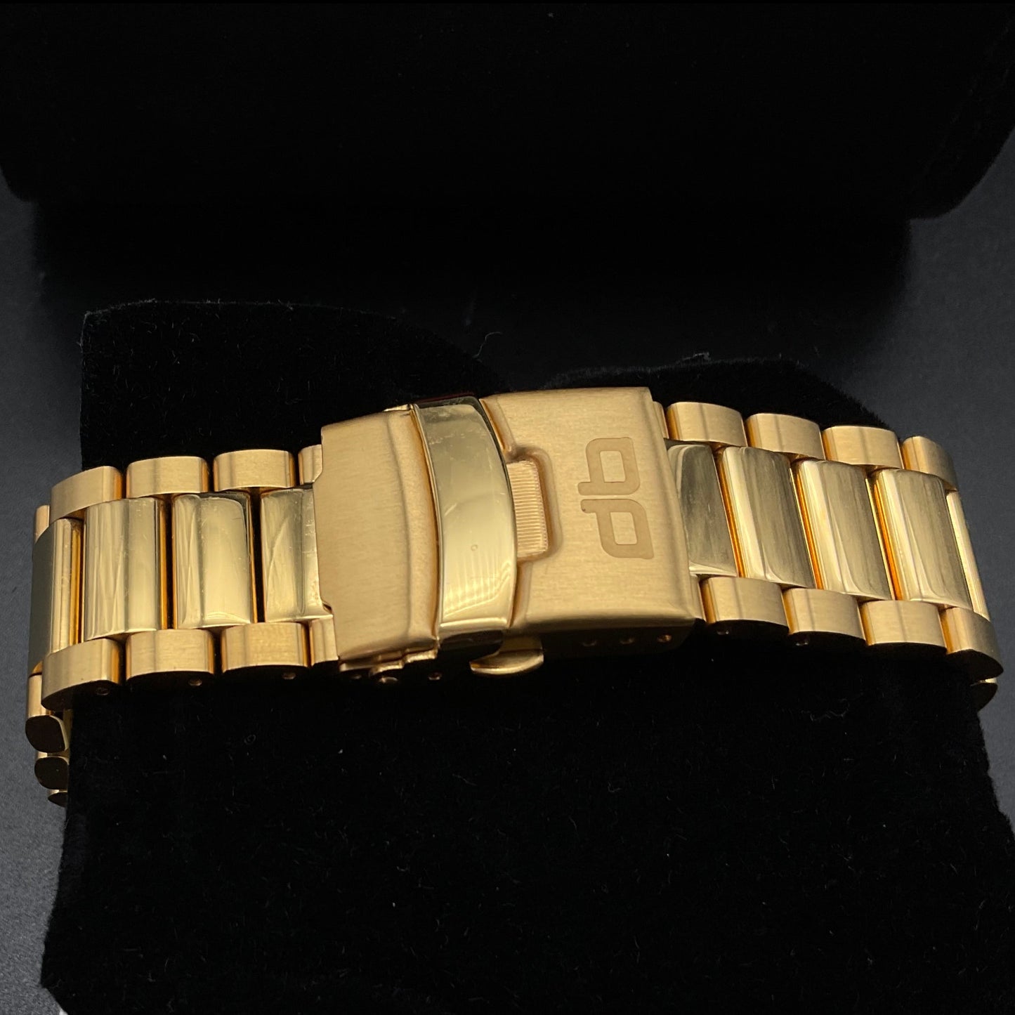 Goldene deLorean Herrenuhr