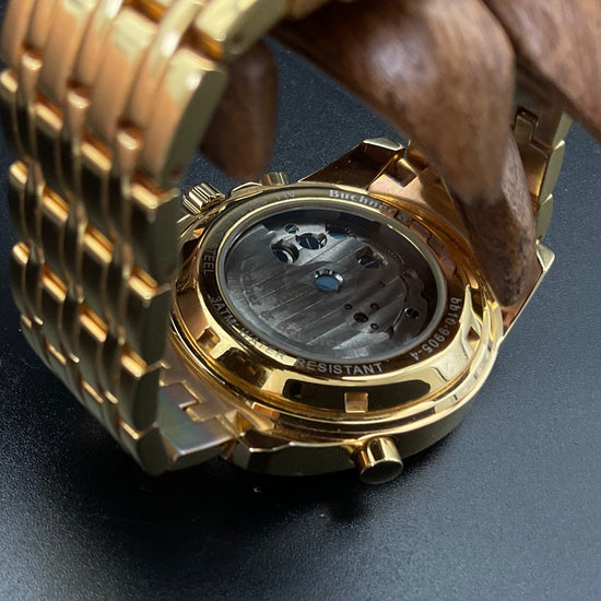 Goldene Buchner & Bovalier Herrenuhr