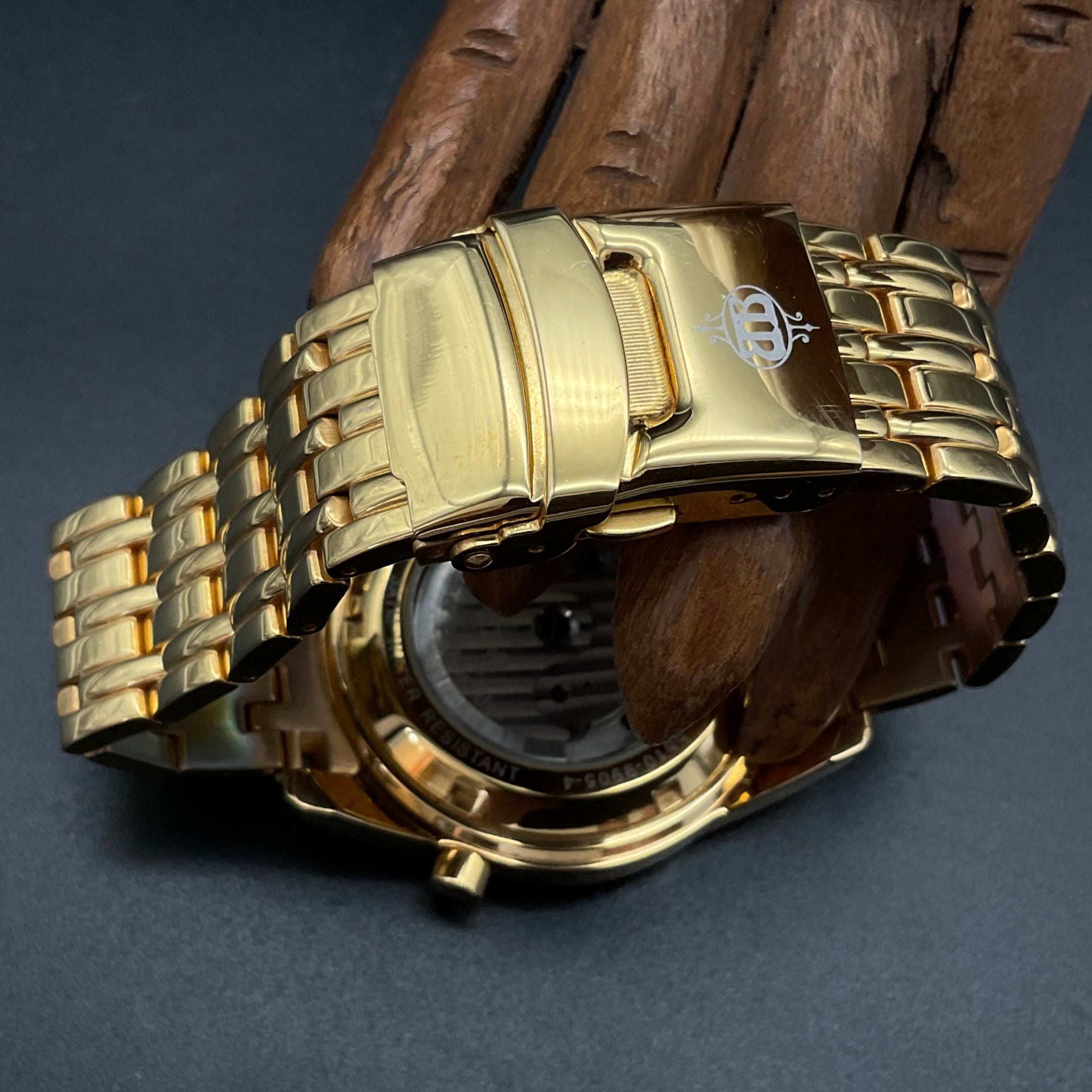 Goldene Buchner & Bovalier Herrenuhr