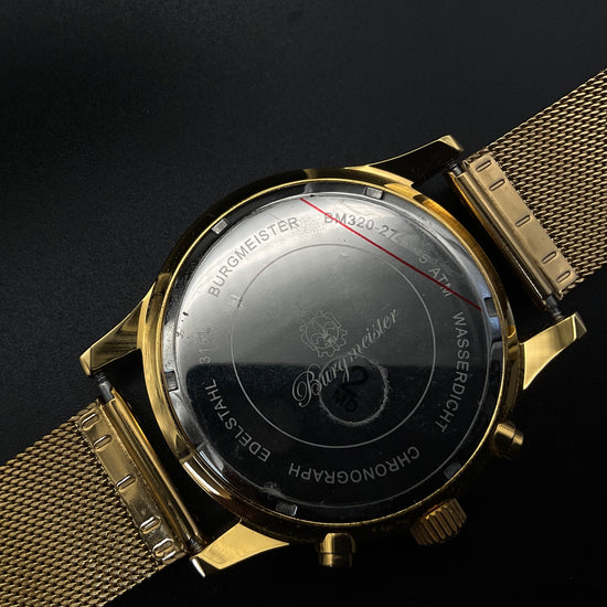 Goldene Burgmeister Uhr BM320-274