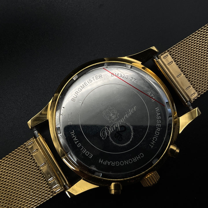 Goldene Burgmeister Uhr BM320-274