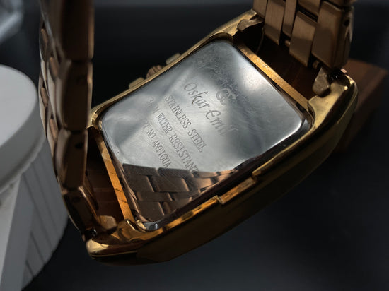 Roségoldene Oskar Emil Uhr