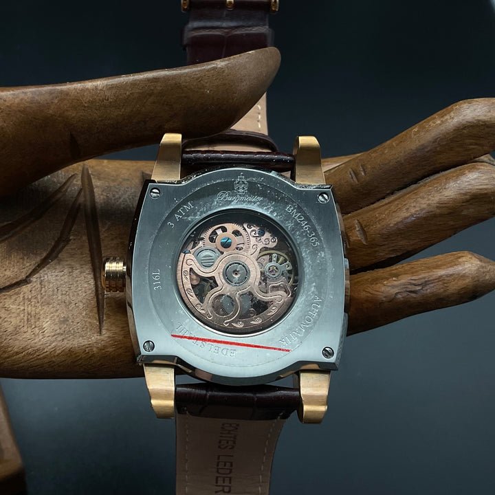 Roségold-braune Burgmeister Uhr BM246-365