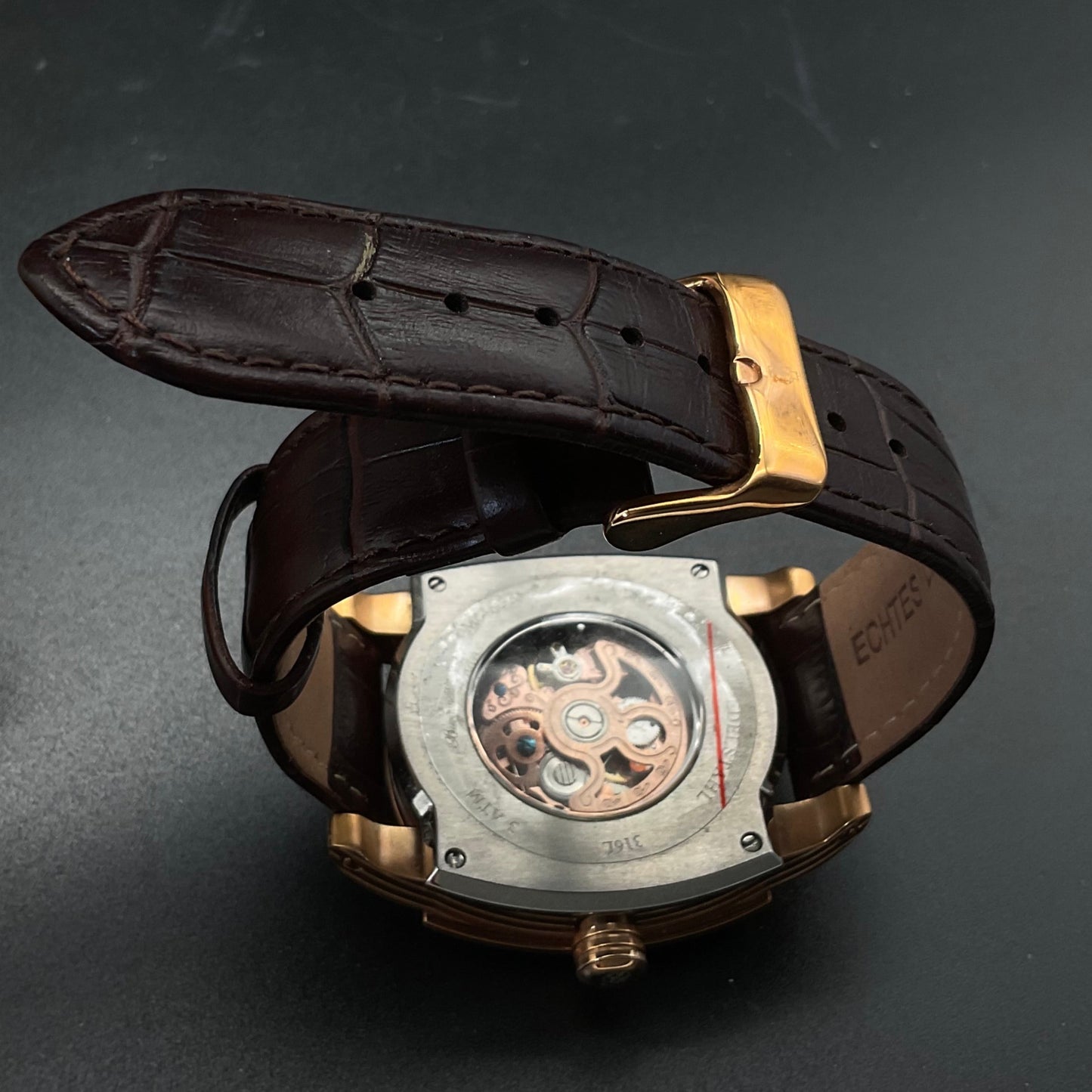 Roségold-braune Burgmeister Uhr BM246-365