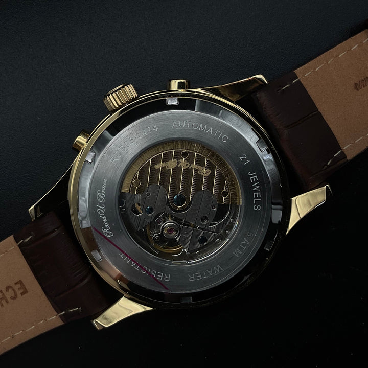 Goldene Raoul U Braun Herrenuhr
