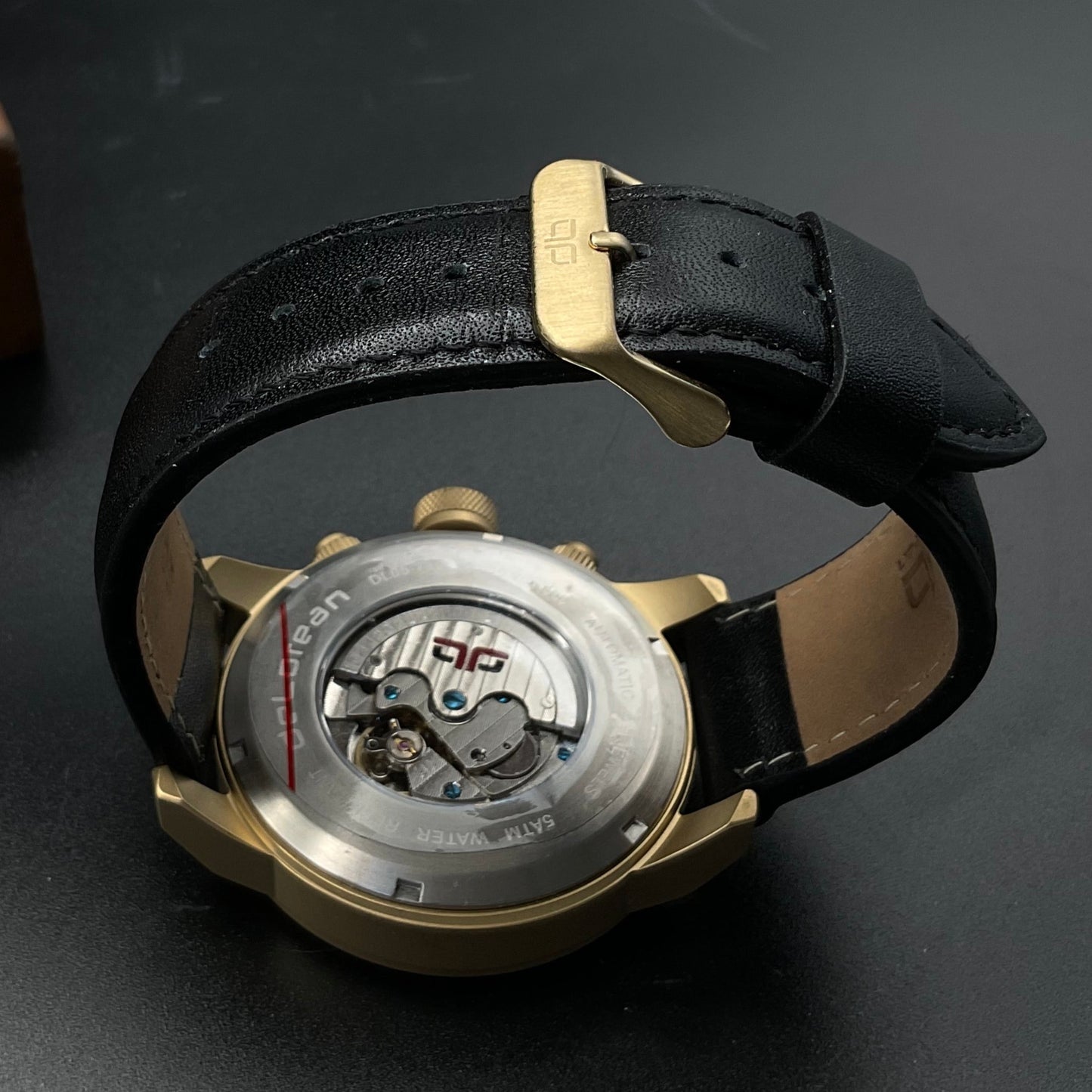 Goldene deLorean Uhr DL05-7101