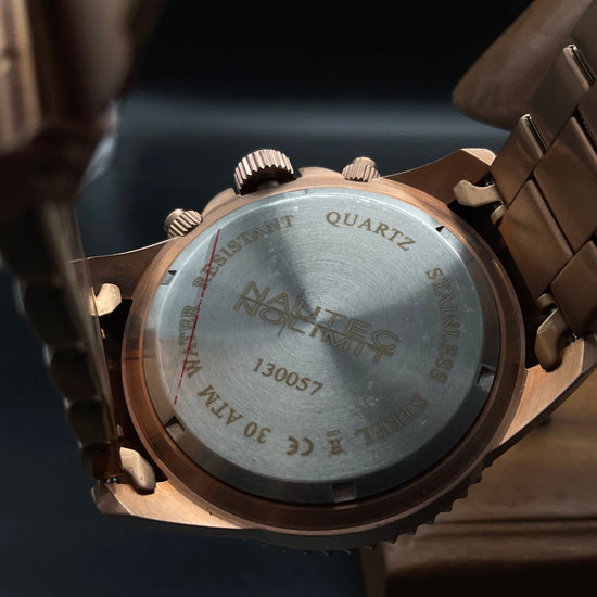 Roségoldene Nautec Uhr 130057