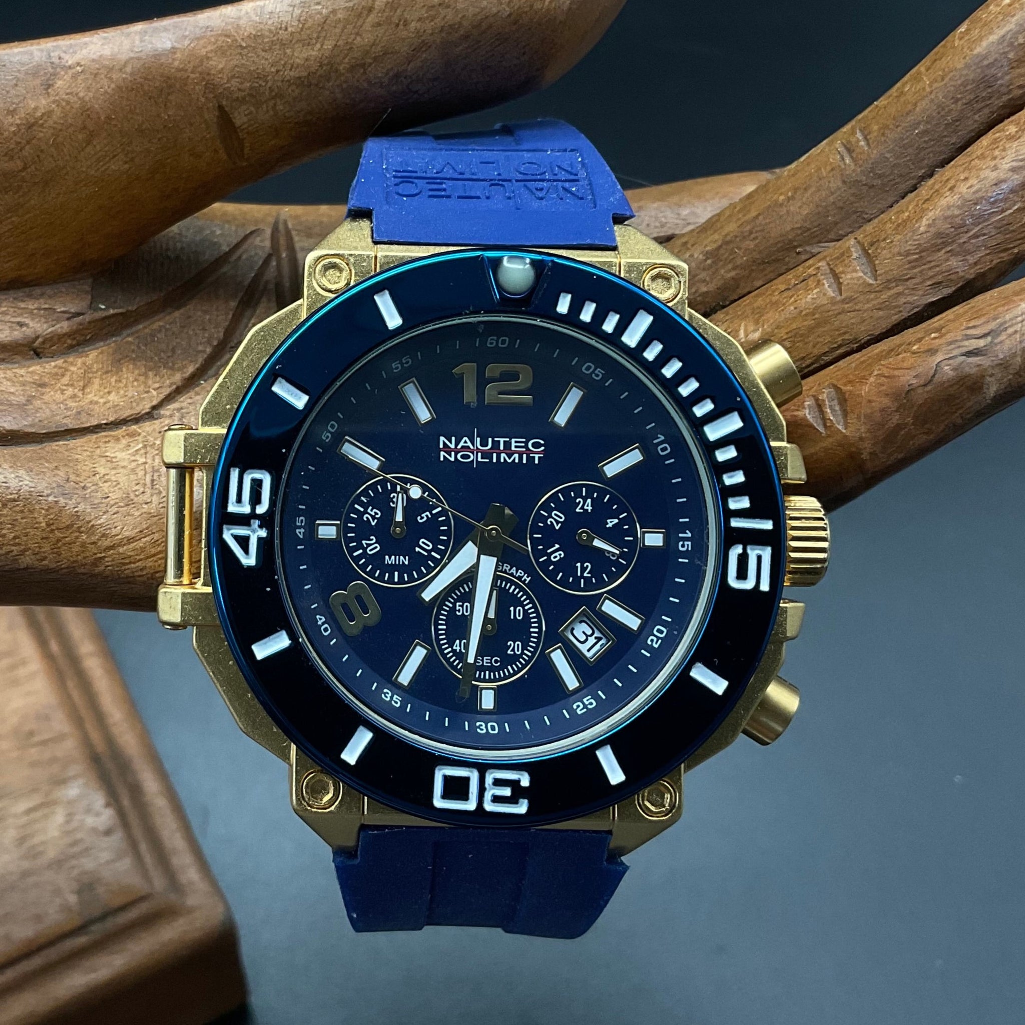 Blau Goldene Nautec No Limit Uhr 123745 Martin Bode