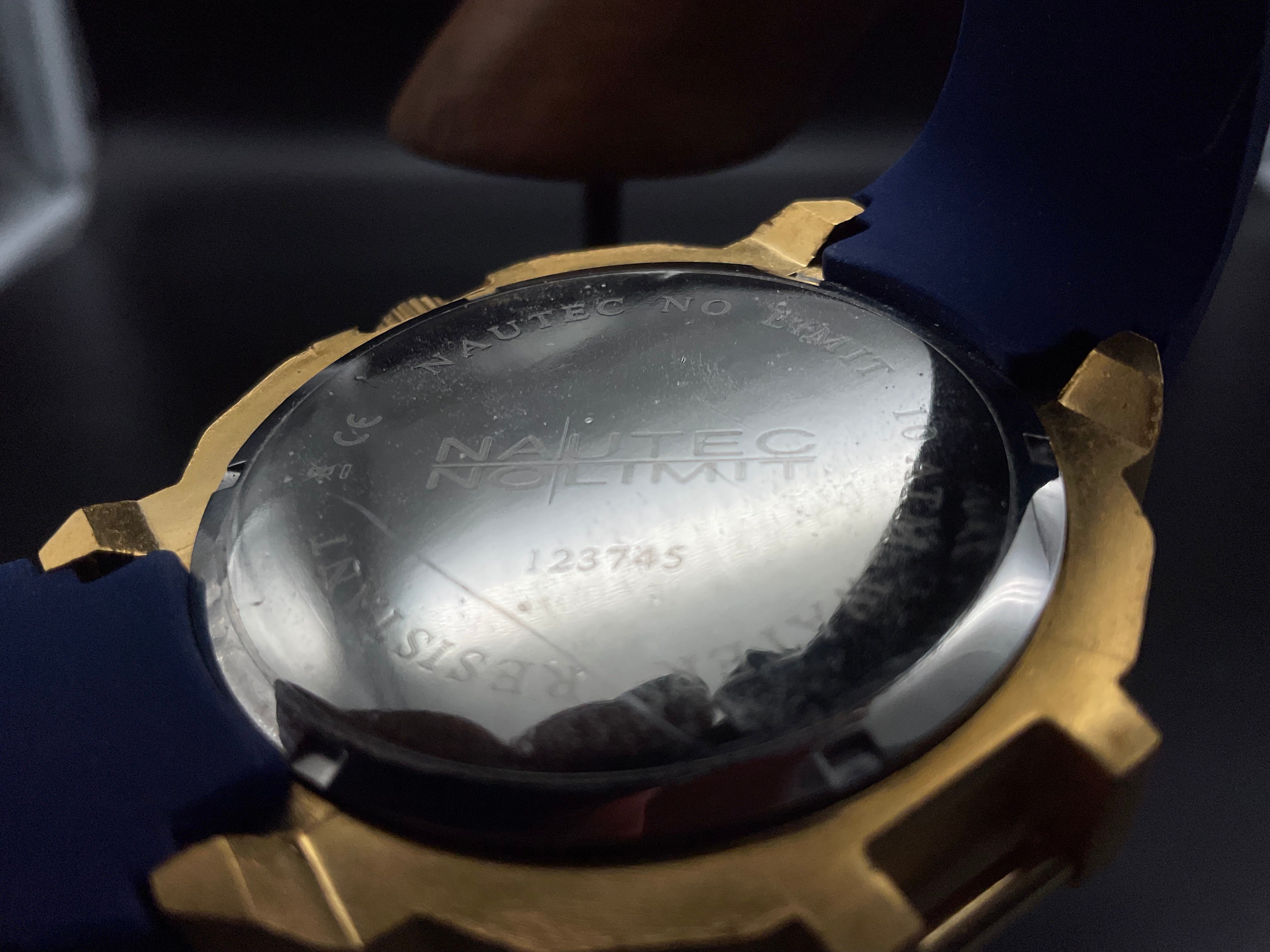 Blau-Goldene Nautec No Limit Uhr 123745