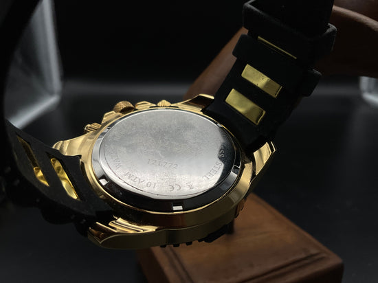 Gold-schwarze Nautec No Limit Uhr 121772