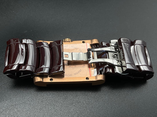 Roségoldene-braune Alexander Milton Uhr