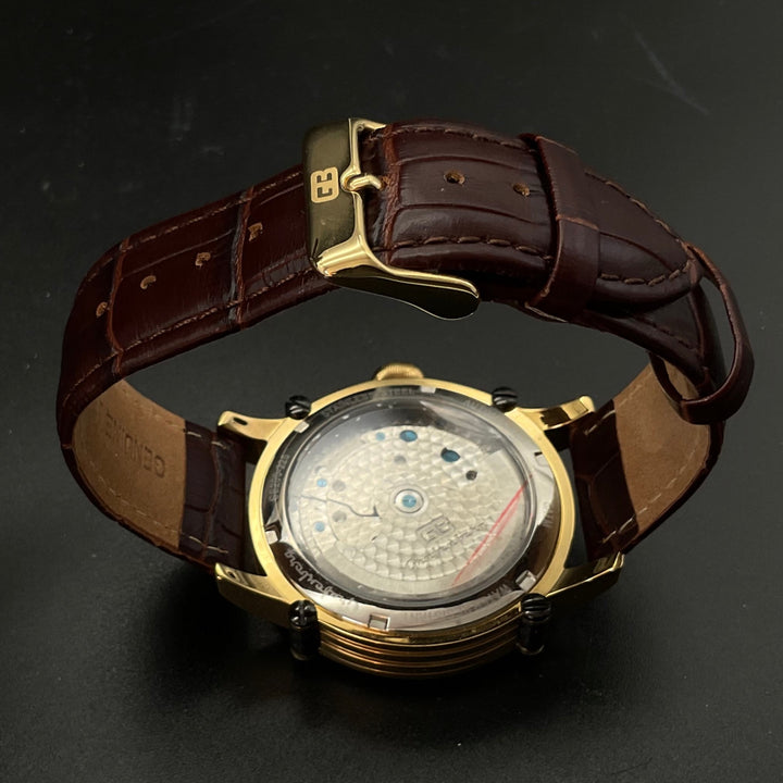 Gold-schwarze Grafenberg Uhr