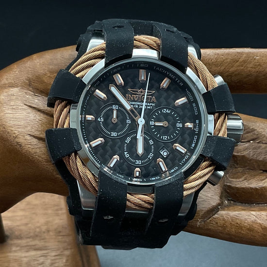 Roségoldene-schwarze Invicta 23859 Uhr