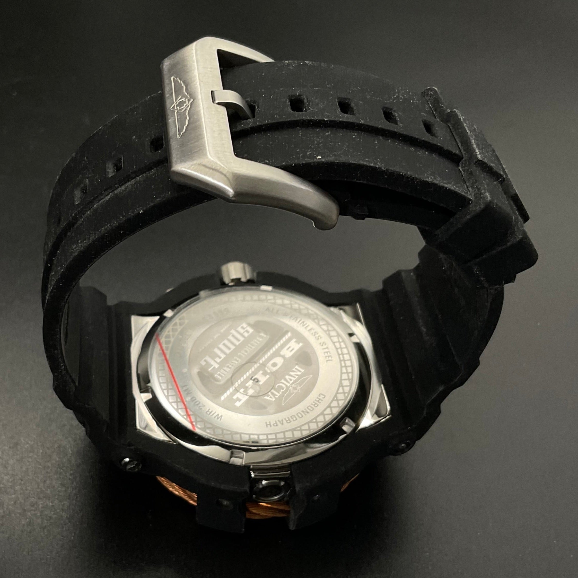 Roségoldene-schwarze Invicta 23859 Uhr