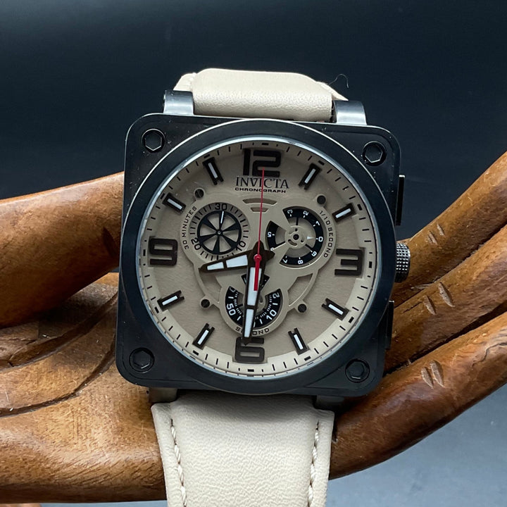 Silberne-beige Invicta 23553 Uhr