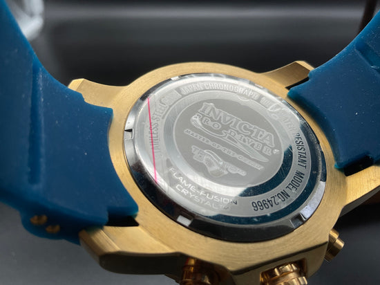 Gold-blaue Invicta 24966 Uhr