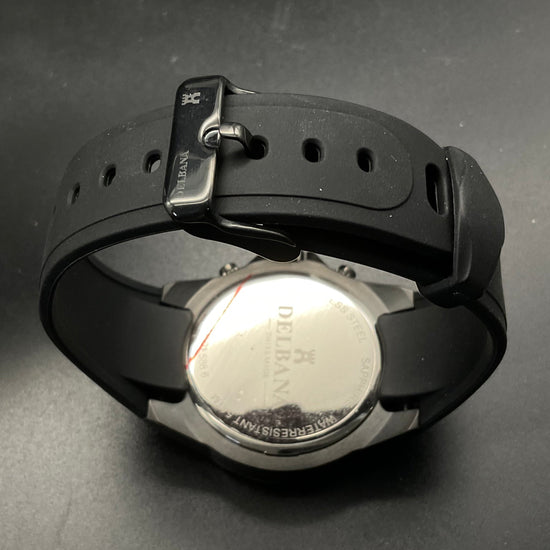 Rot-schwarze Delbana Uhr 44501.588.6