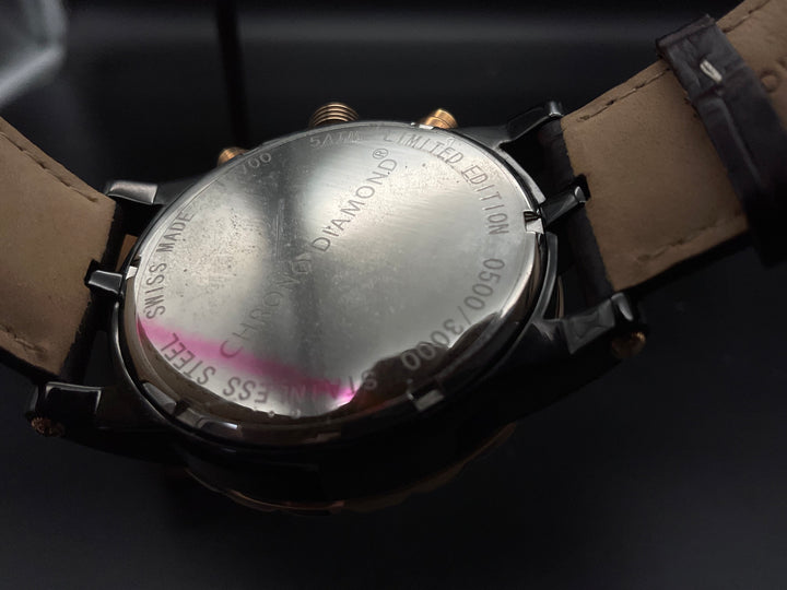 Goldene Chrono Diamond Uhr 10700