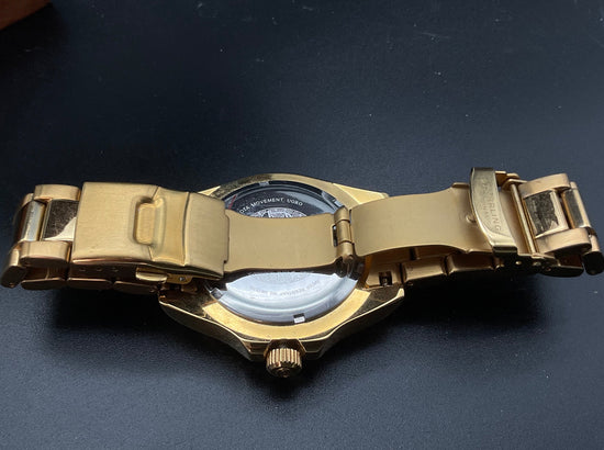 Gold-blaue Stühling Uhr