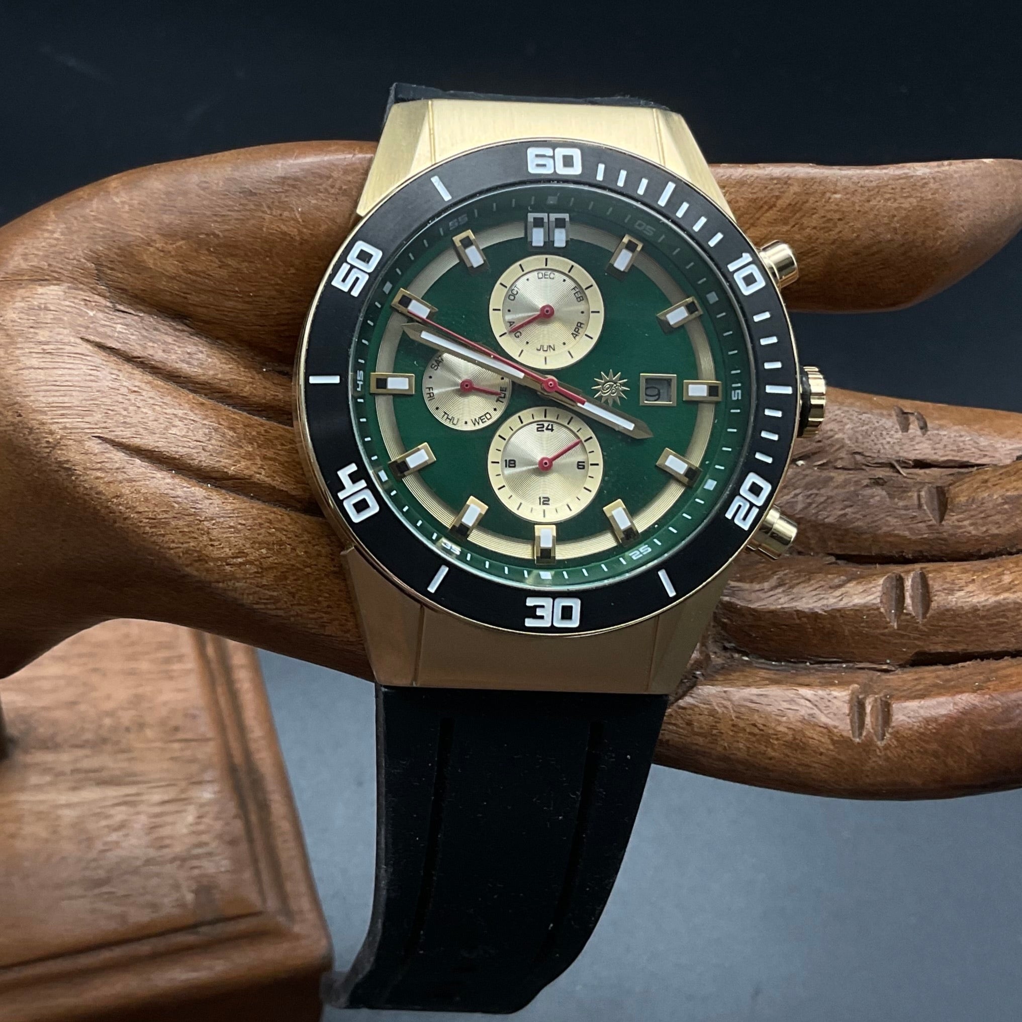 Gold-grüne Raoul U. Braun RUB05-0395 Uhr