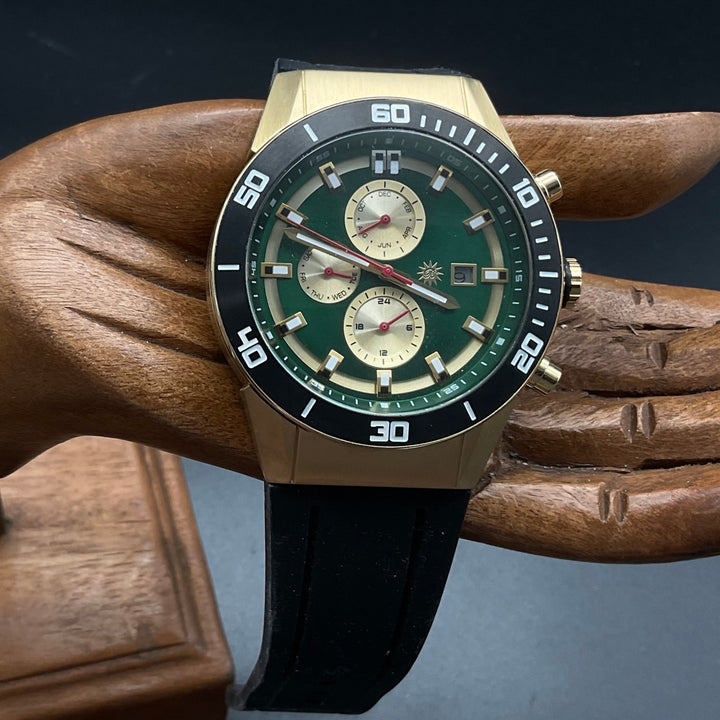 Gold-grüne Raoul U. Braun RUB05-0395 Uhr