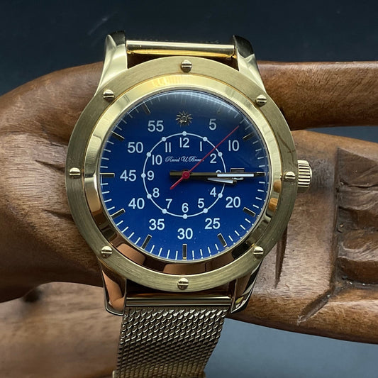 Gold-blaue Raoul U. Braun RUB05-0360 Uhr