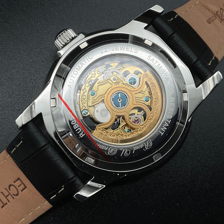 Schwarz silberne Raoul U. Braun RUB05-0358 Uhr