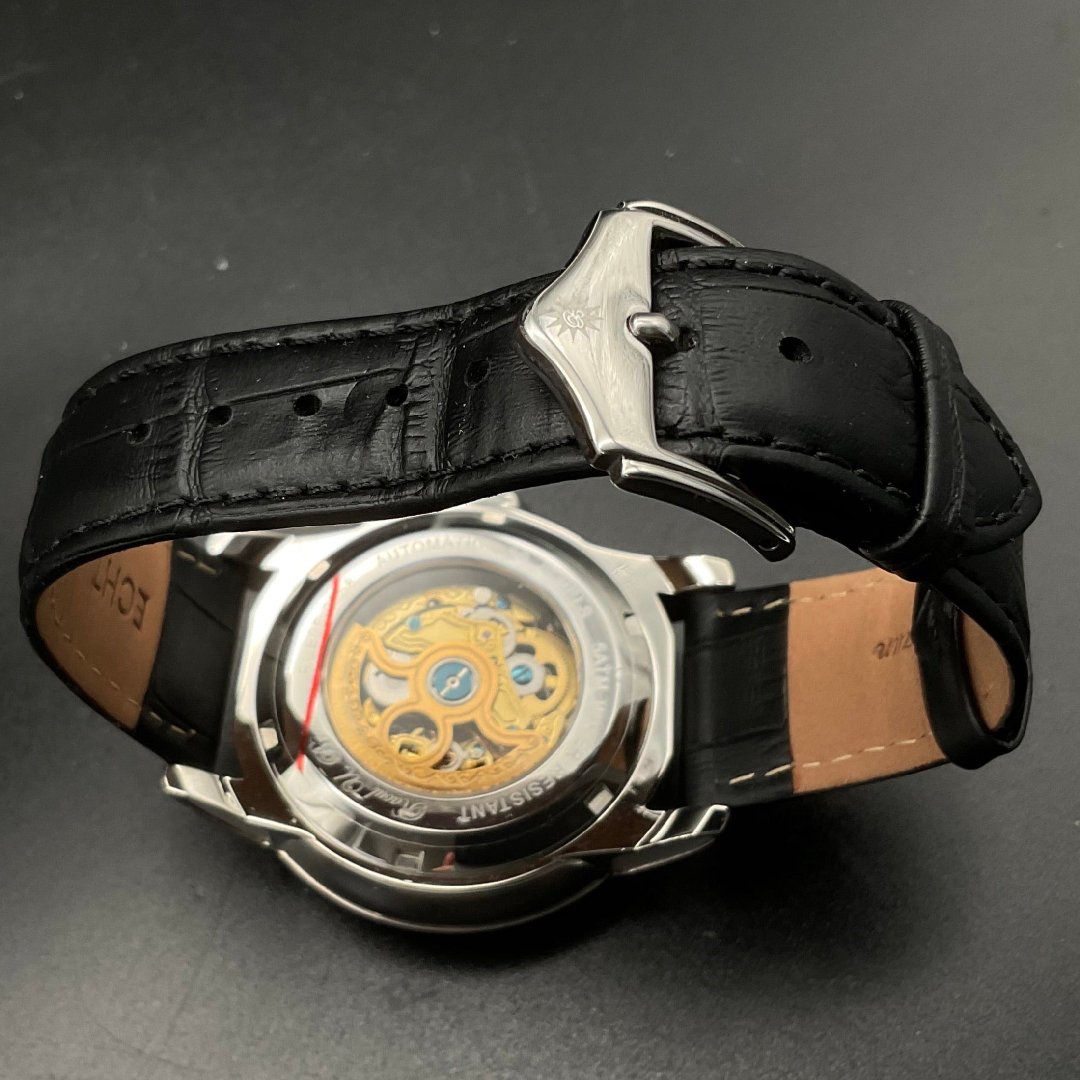 Schwarz silberne Raoul U. Braun RUB05-0358 Uhr