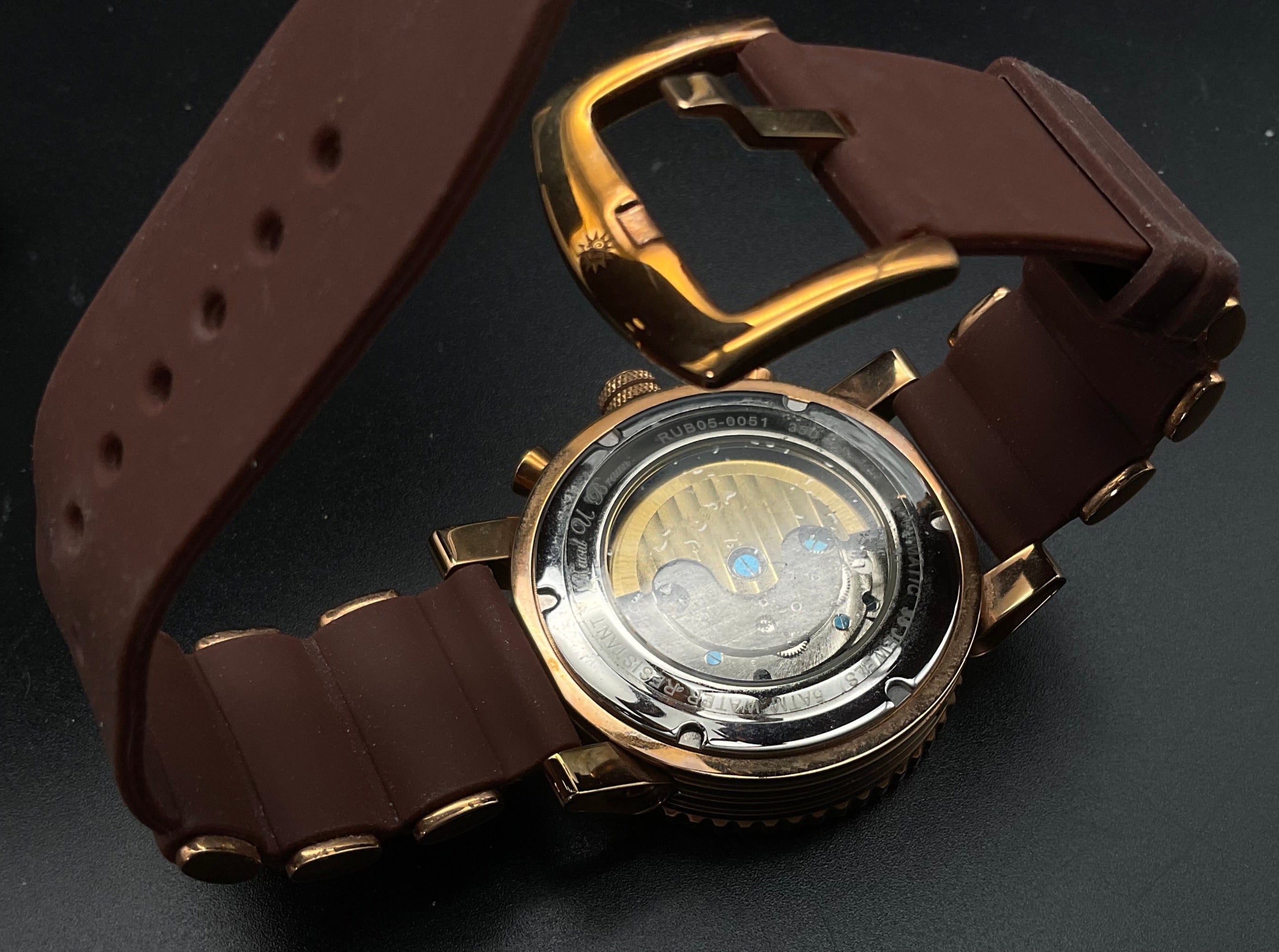 Roségoldene-Braune Raoul U. Braun RUB05-0051 Uhr