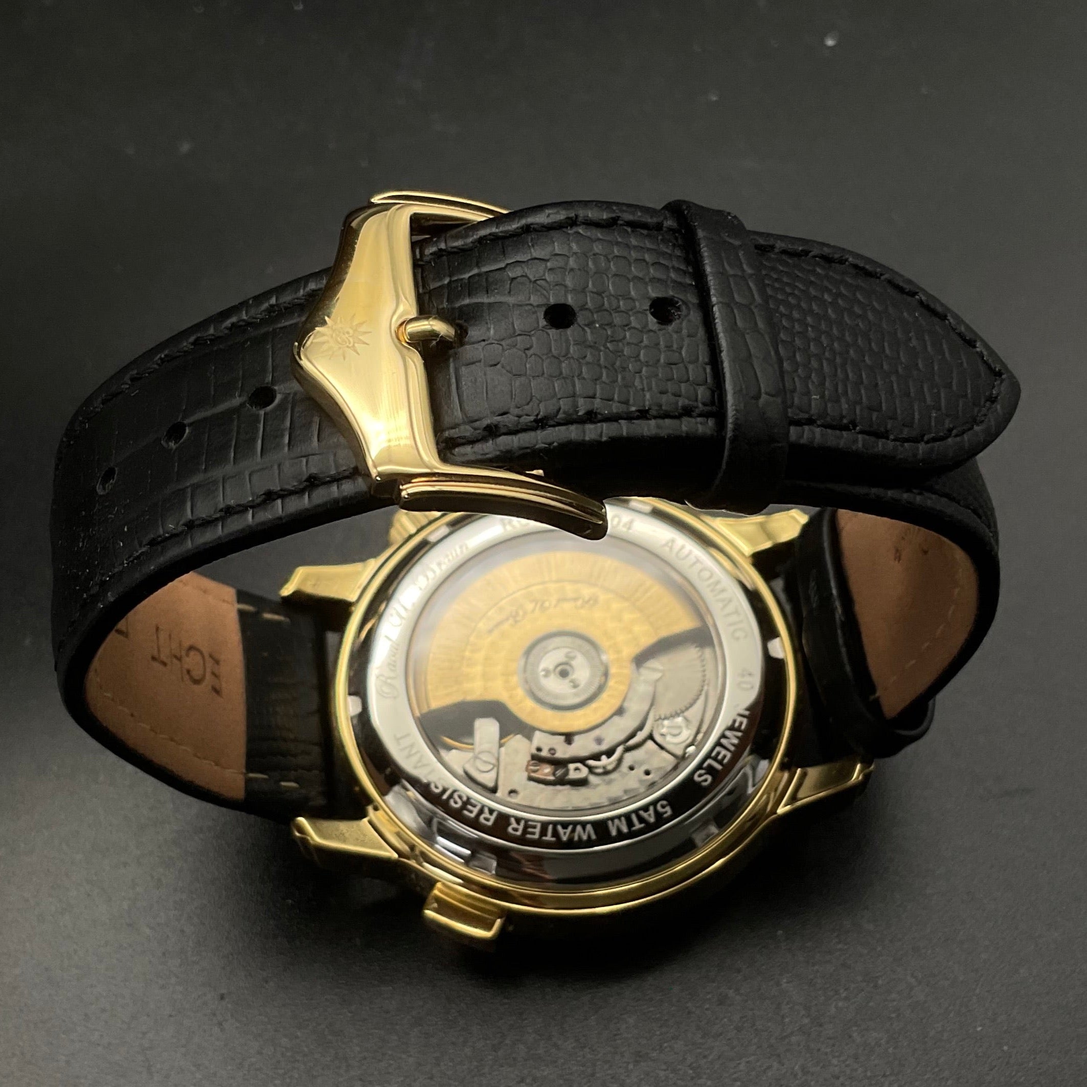 Gold-schwarze Raoul U. Braun RUB05-0404 Uhr