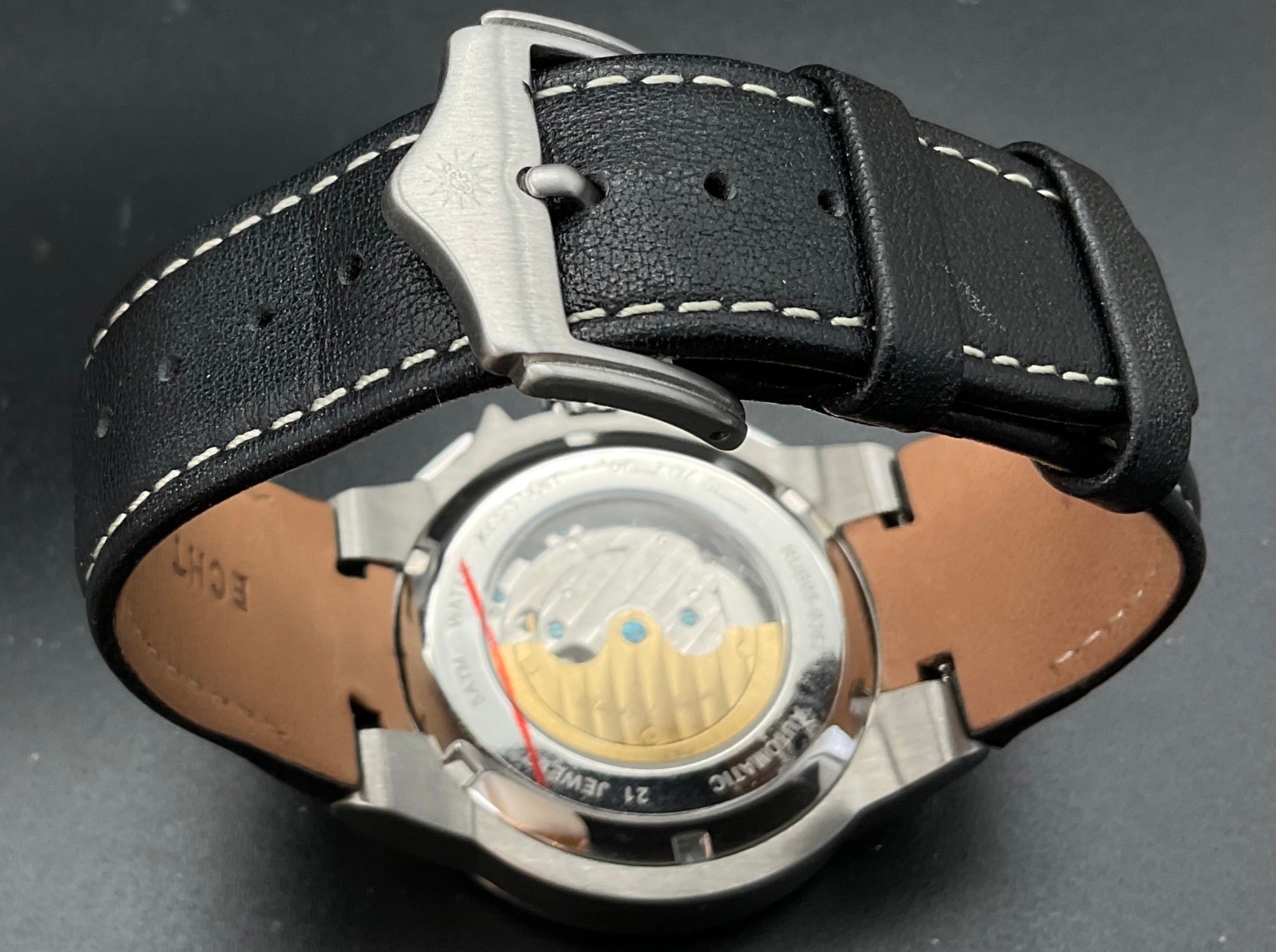 Silber-schwarz/rote Raoul U. Braun RUB05-0362 Uhr