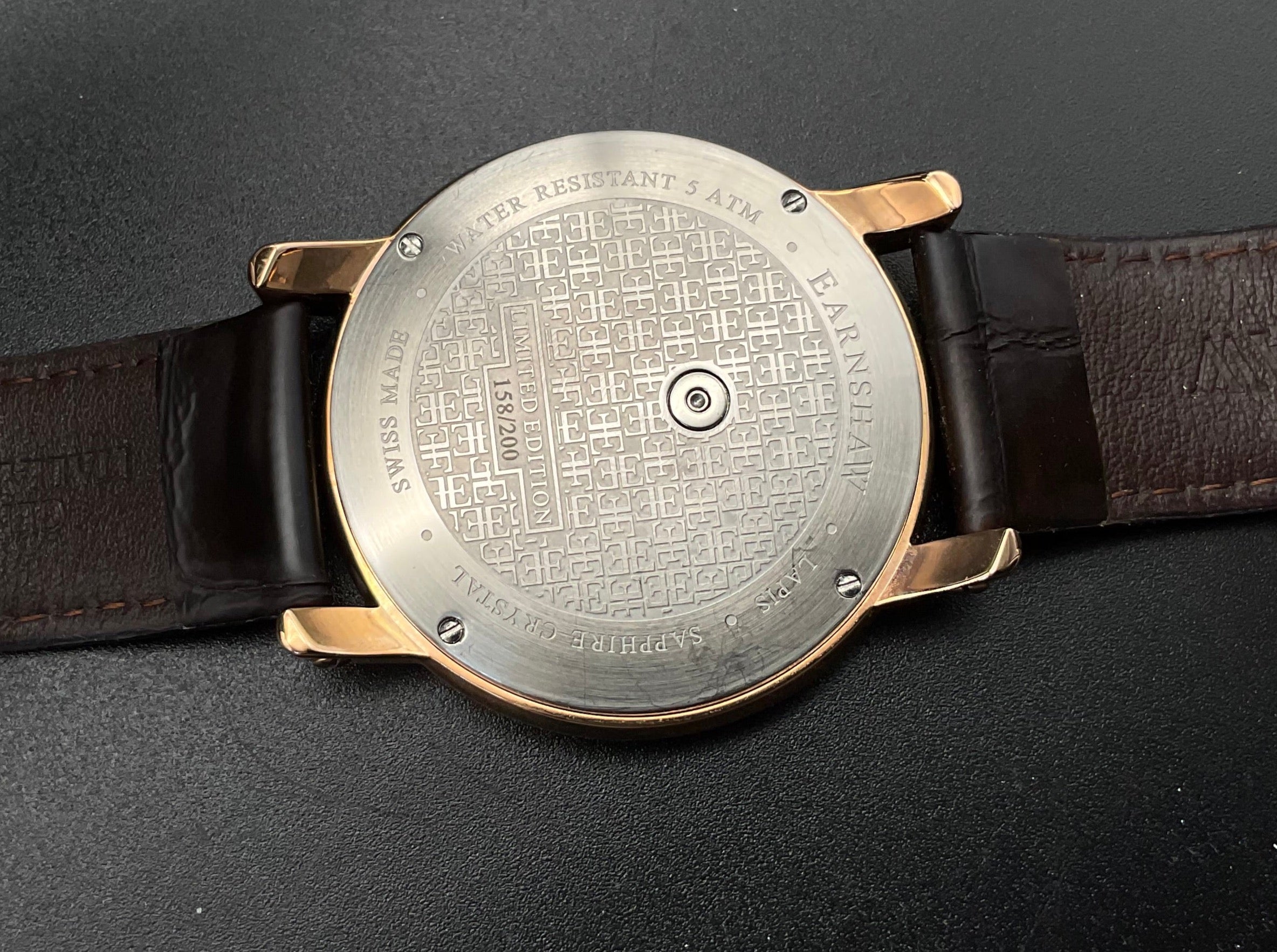 Gold-blaue Earnshaw Uhr