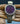 Gold-violette Caravelle Uhr