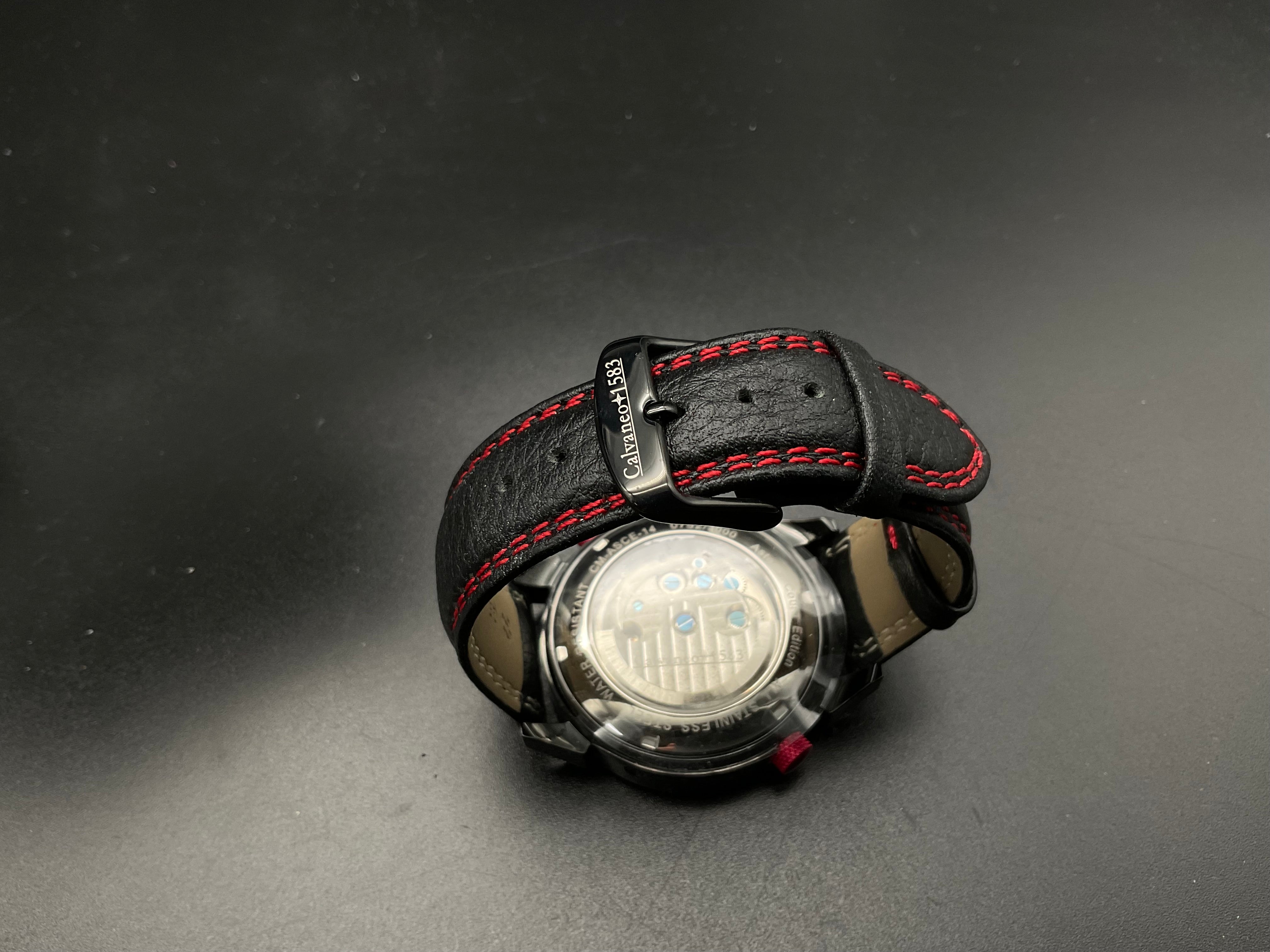 Gold-rote Calvaneo 1583, Red Cobra Collectors Edition 0752 Uhr