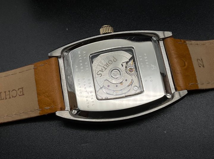 Gold-silberne Portas Uhr