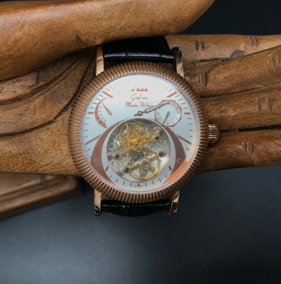 Roségoldene Graf von Monte Wehro Uhr