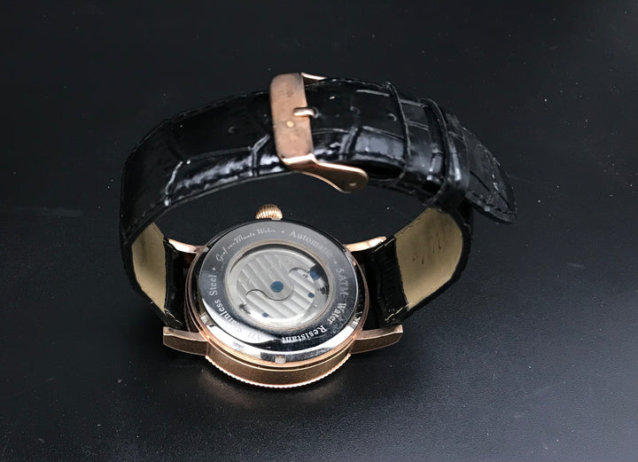 Roségoldene Graf von Monte Wehro Uhr