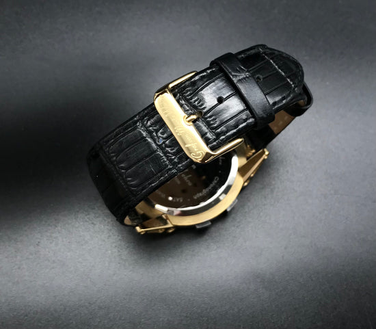 Gold-Schwarze Graf von Monte Wehro Uhr