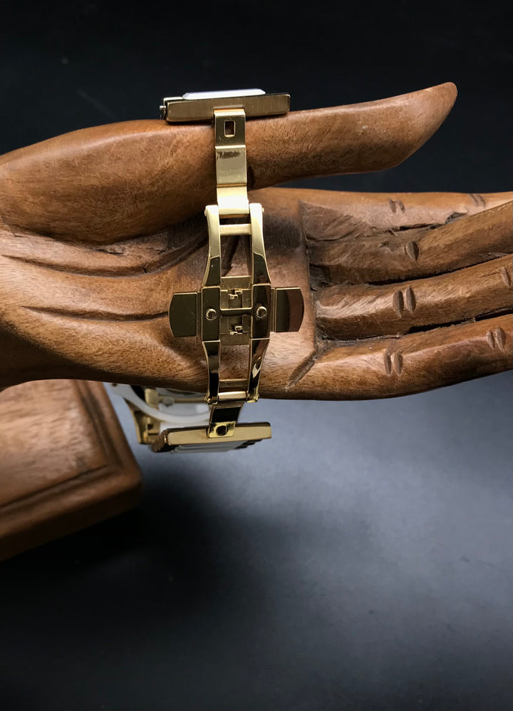 Gold weiße  Raoul U. Braun Uhr