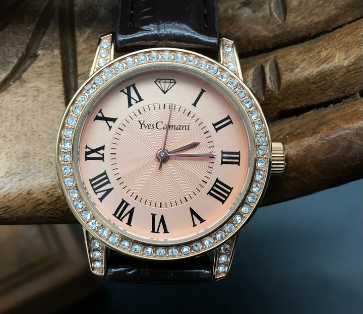 Roségoldene YvesCamani Uhr